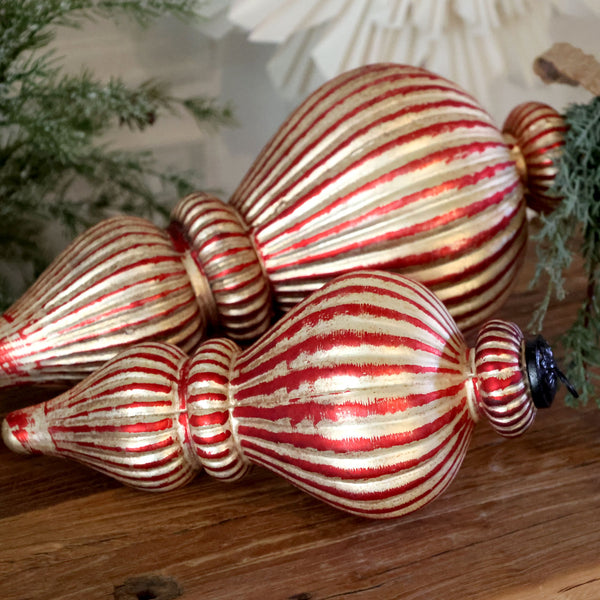 Large Cherry & Champagne Christmas Ornament