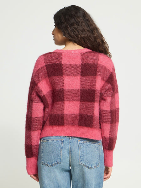 Rosa Checked Wool Jumper by Ichi