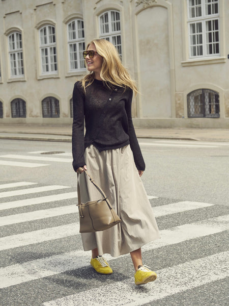 Taupe A Line Skirt by Saint Tropez