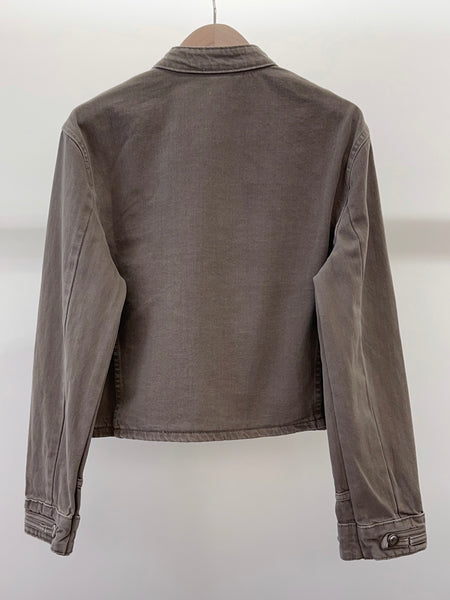 Grey Utility Style Cropped Jacket by Lili and Lala