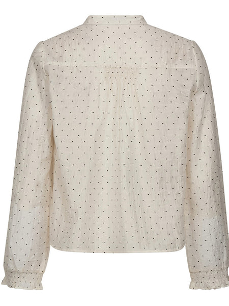 Off White Dot Shirt by Co Couture