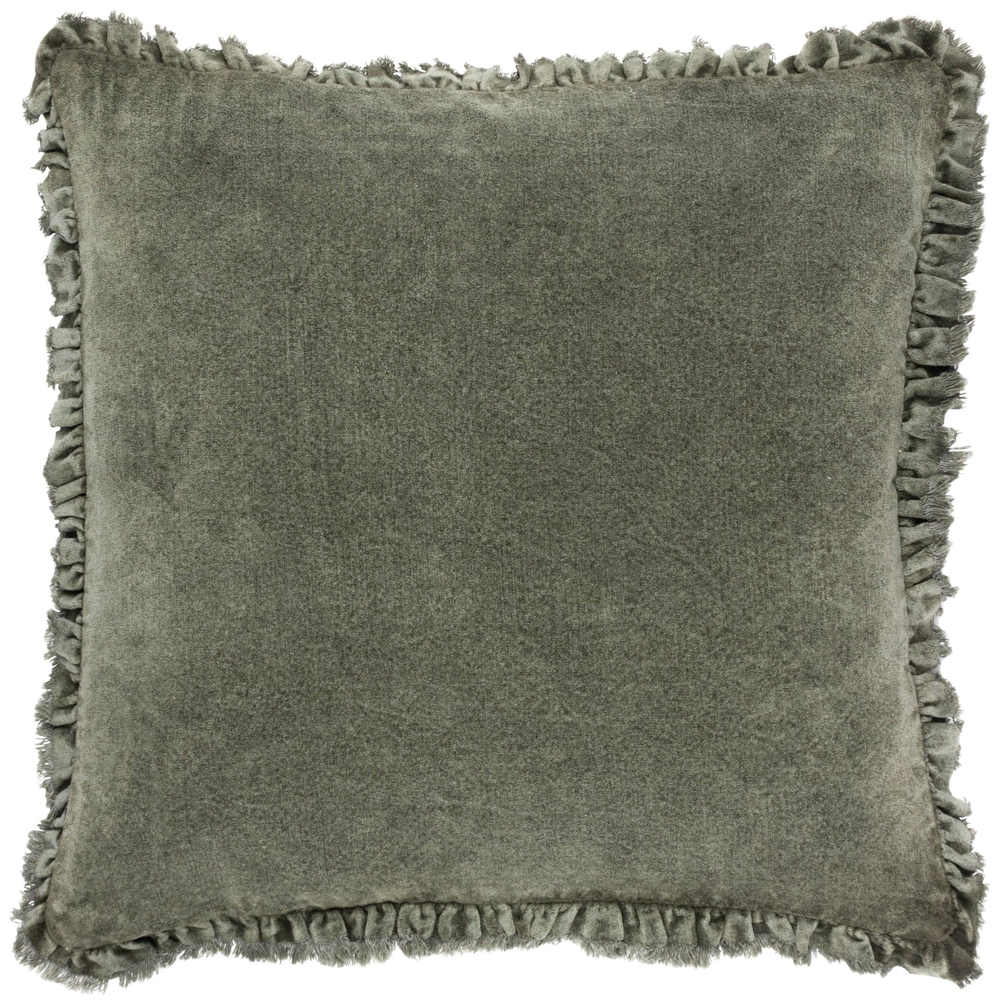 Bertie Washed Cotton Velvet Cushion