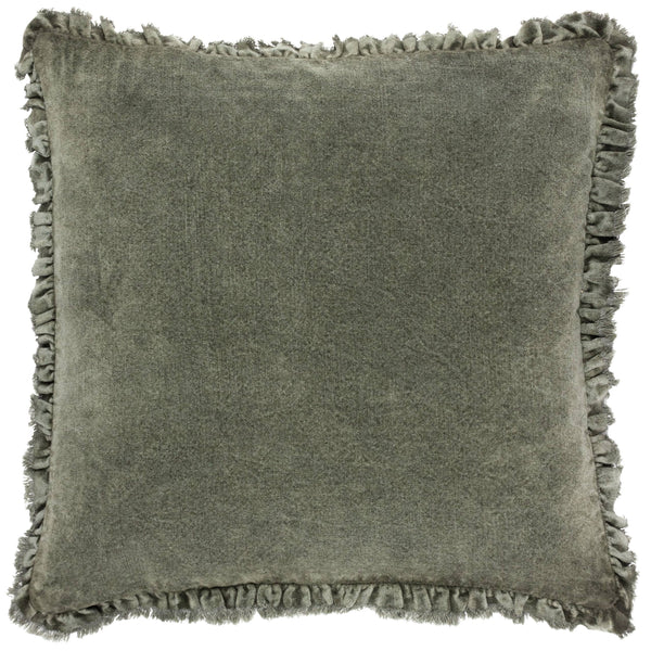 Bertie Washed Cotton Velvet Cushion