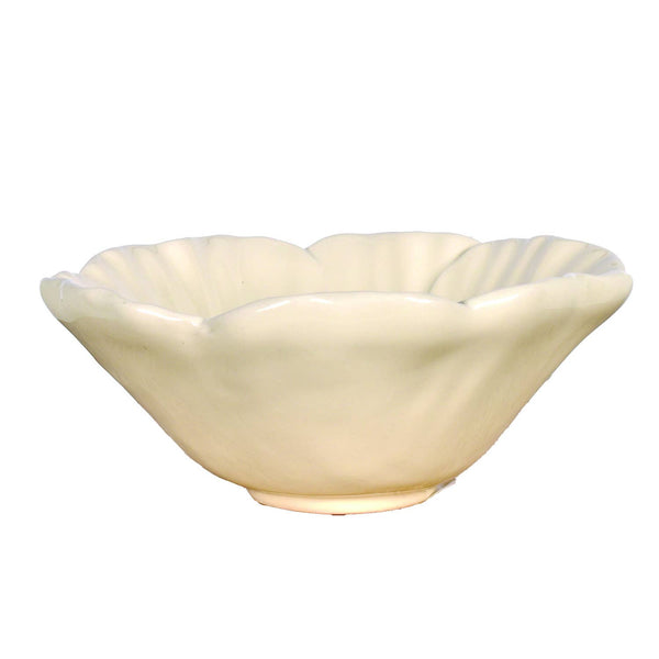 Off-white Flower Bowl