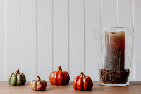 Burnt Orange Stoneware Pumpkin