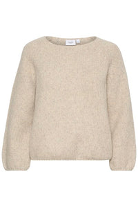 Beige Boxy Jumper by Saint Tropez