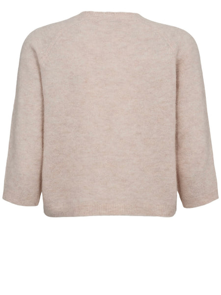 Ballet Pink Scallop Neck Fine Knit By Nümph