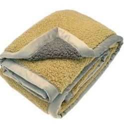 Cumin Cosy Sherpa Throw Linen