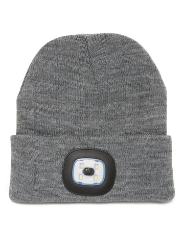 Grey Light Up Beanie