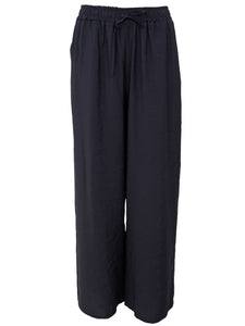 Black Wide Leg Trousers by Black Colour