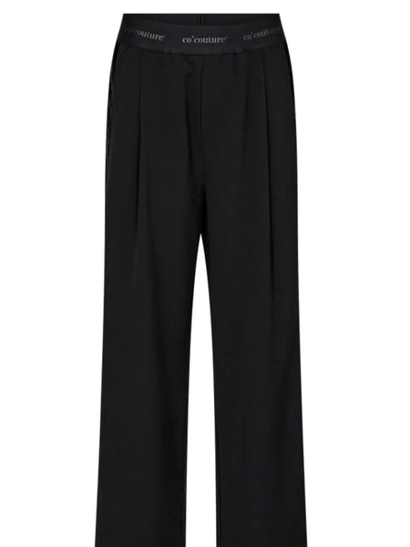 Black Glitter Stripe Pant By Co’Couture