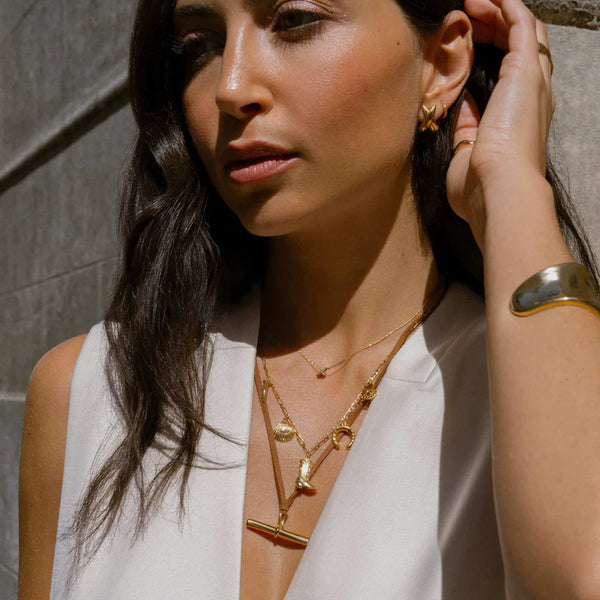 T-Bar Adjustable Cord Necklace by Orelia