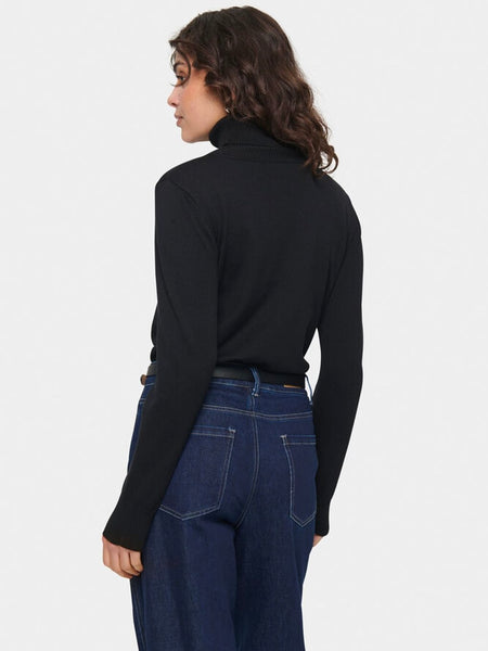 Black Polo Jumper By Saint Tropez