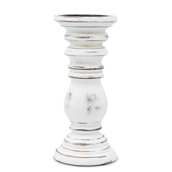 Whitewash Classic Candle Holder