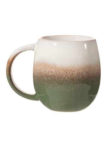 Dip Glazed Ombré Green Mug by Sass & Belle