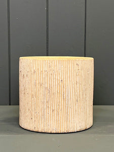 Pebble Stone Cylinder Pot