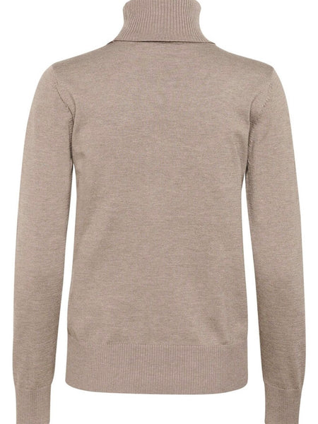 Taupe Polo Jumper By Saint Tropez