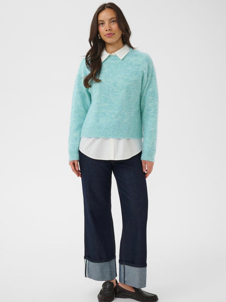 Aqua Blue Knit Jumper By Saint Tropez
