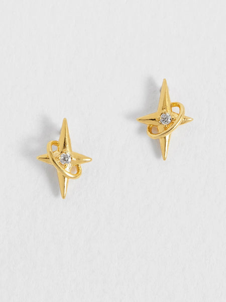 North Star Charm Earrings by Estella Bartlett