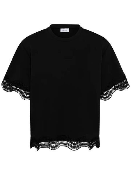 Black Top Lace Trim By Saint Tropez