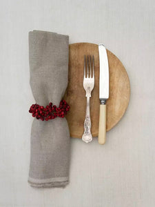 Faux Red Berry Napkin Ring