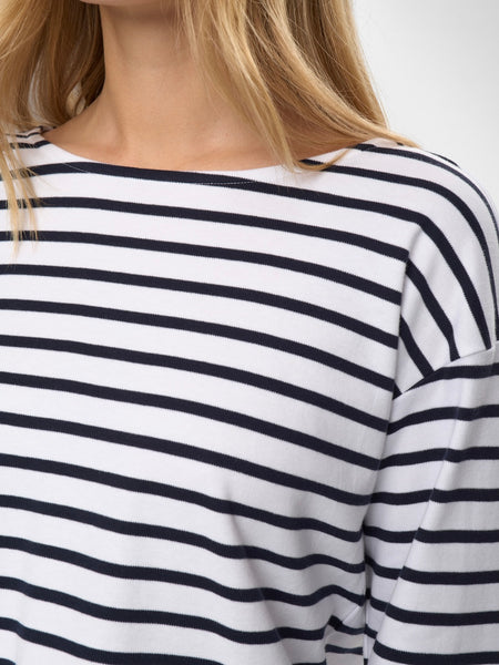Navy Striped Long Sleeve T-Shirt By Nümph
