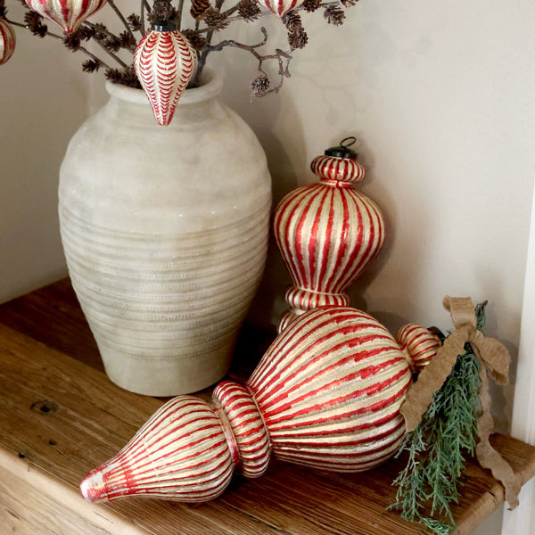 Extra Large Cherry & Champagne Christmas Ornament