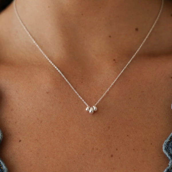 Silver Tear Drop Necklace by Estella Bartlett