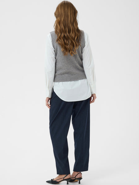 Charcoal Grey Knitted Tank By Saint Tropez