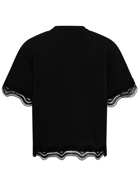Black Top Lace Trim By Saint Tropez