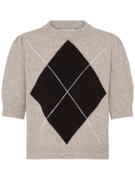 Chocolate Diamond Short Sleeve Knit by B.Young