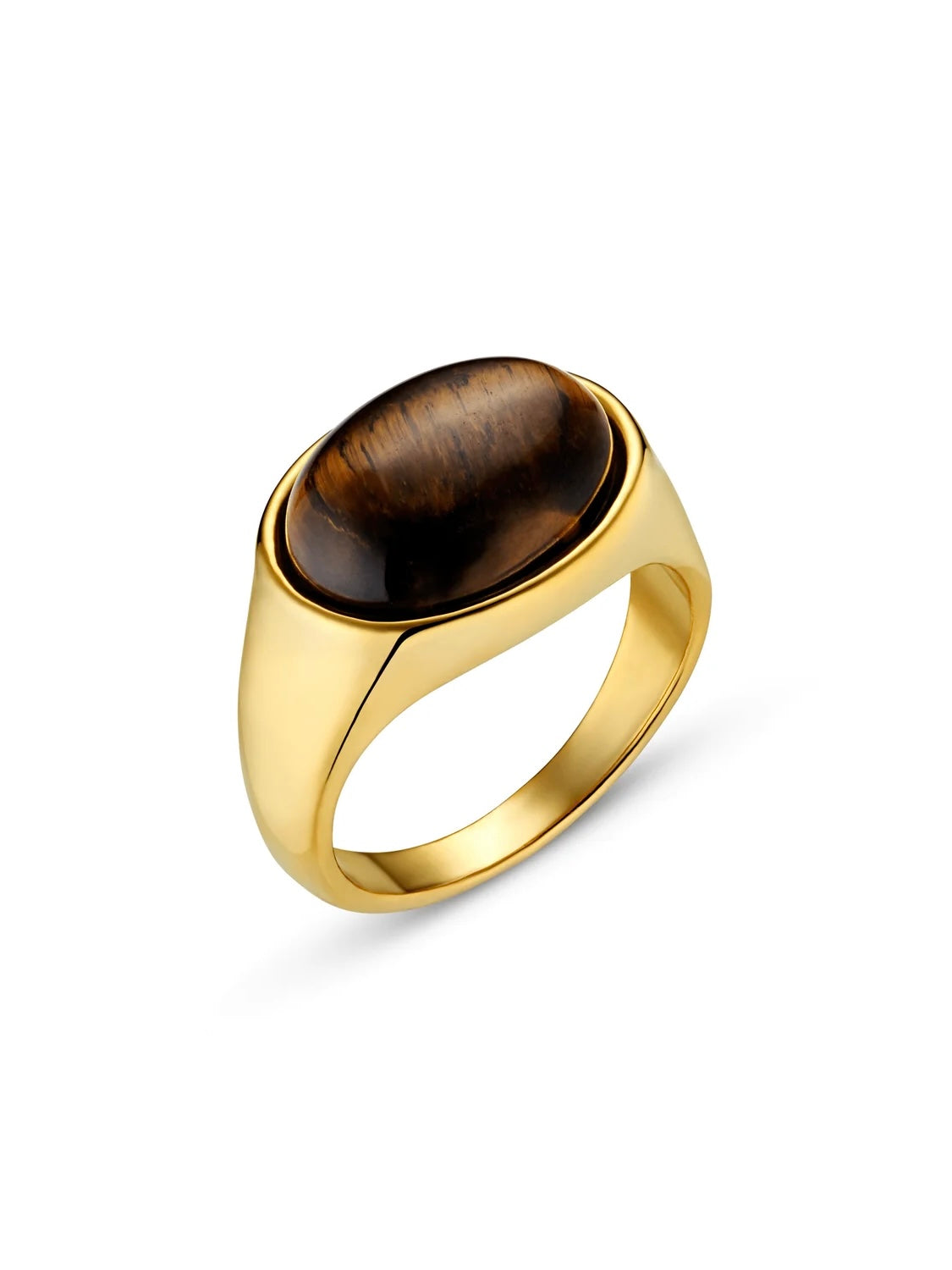 Semi-Precious Tiger's Eye Statement Ring by Orelia