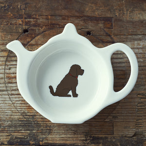 Chocolate Cockapoo Teabag Dish by Sweet William