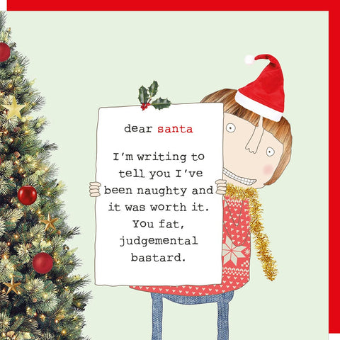 Dear Santa Christmas Card By Rosie Made A Thing