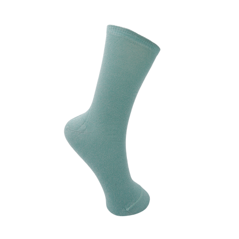 Mint Green Lurex Socks by Black Colour