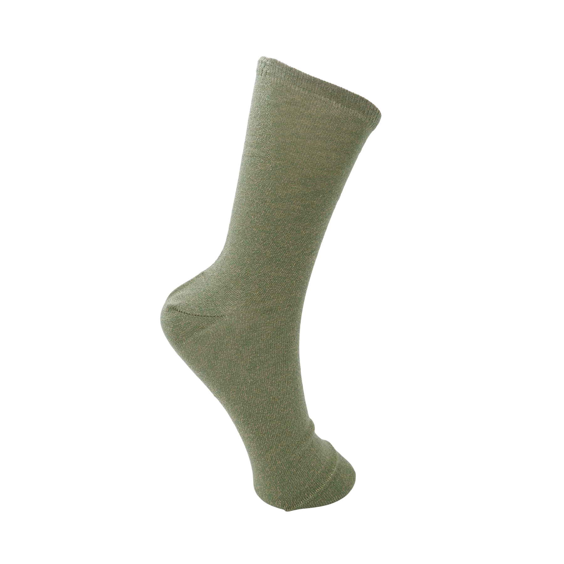 Piquant Green Lurex Socks by Black Colour