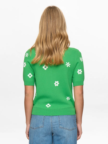 Green Flower Cardigan By Nümph