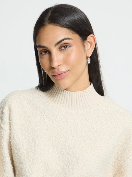 Ecru Shearling Jumper by Ichi