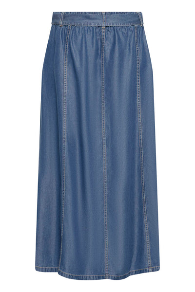 Mid Blue Denim Skirt by B Young
