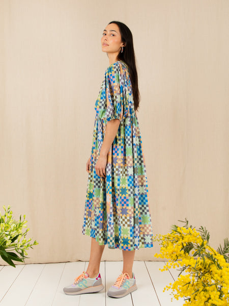 Multiprint Smock Style Briony Dress by Bonte