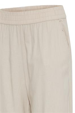 Beige Linen Trousers by B Young