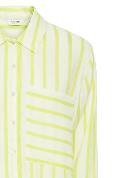 Lime Stripped Shirt by B Young