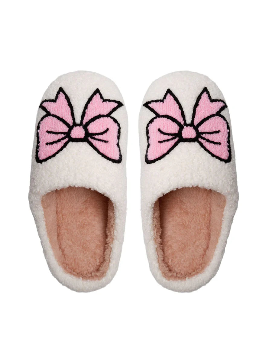 Boucle Bow Slippers