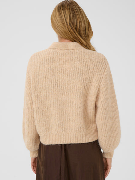 Ecru Polo Jumper By Saint Tropez