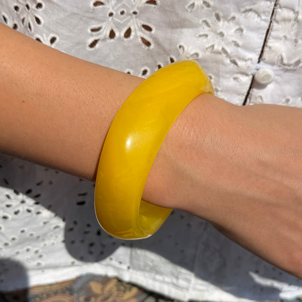 Yellow Resin Bracelet