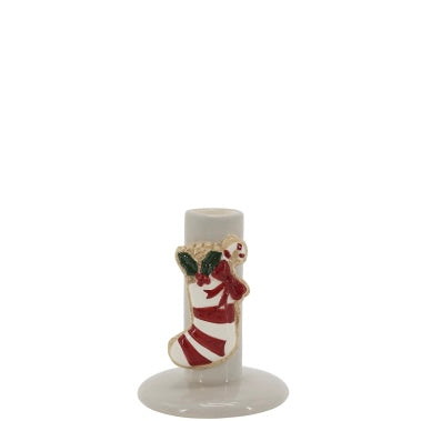 Christmas Stocking Candlestick Holder