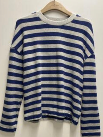 Blue/Grey Stripe Long-Sleeve Knit by Ese O Ese