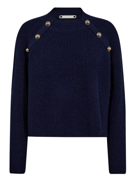 Navy Officer Rib Knit by Co Couture