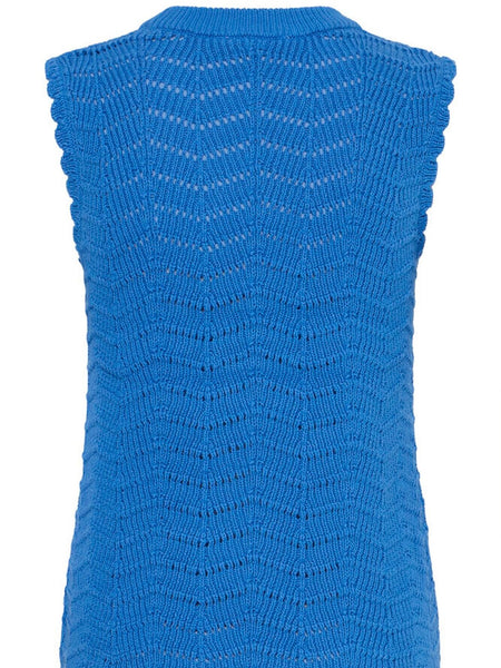 Blue Open Knitted Tank by B Young