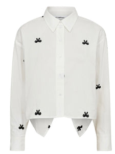 White Bow Shirt by Co Couture